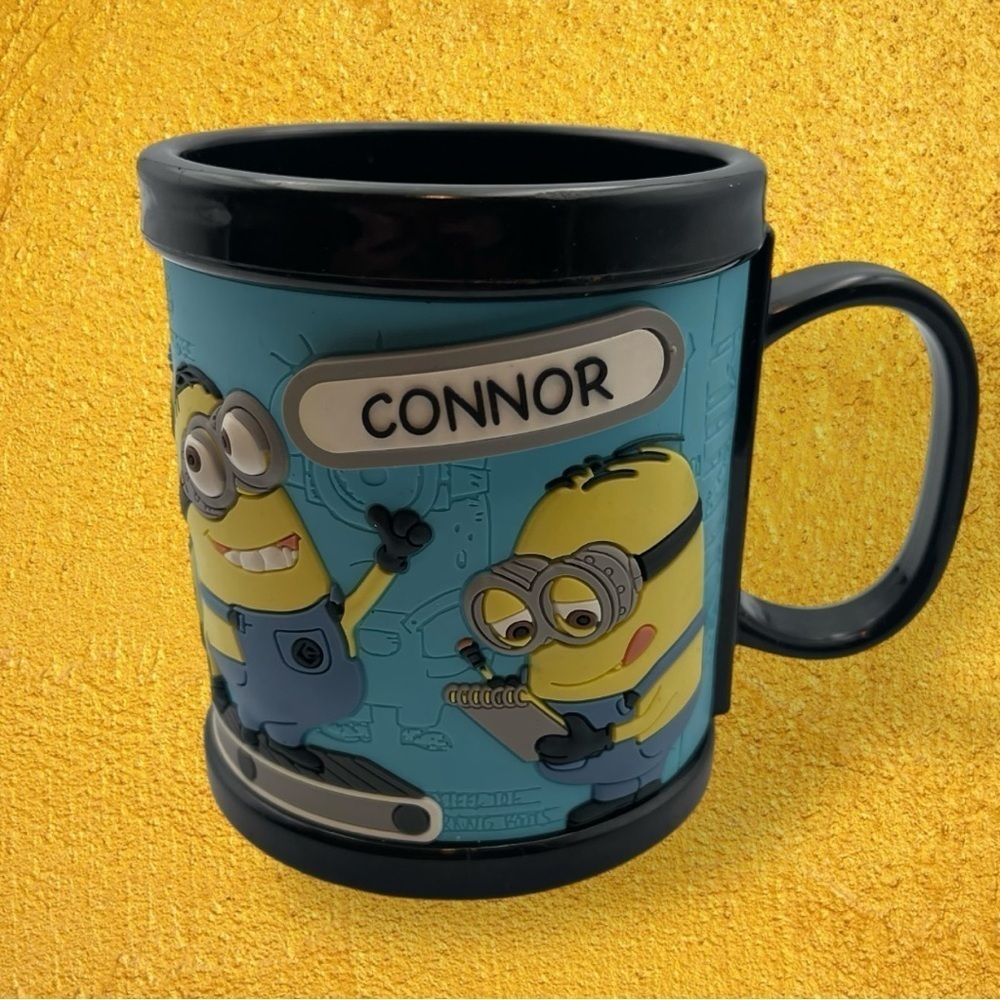 Universal Studios Minion Mayhem Mug Cup Despicable Me 3D CONNOR plastic BPA-FREE